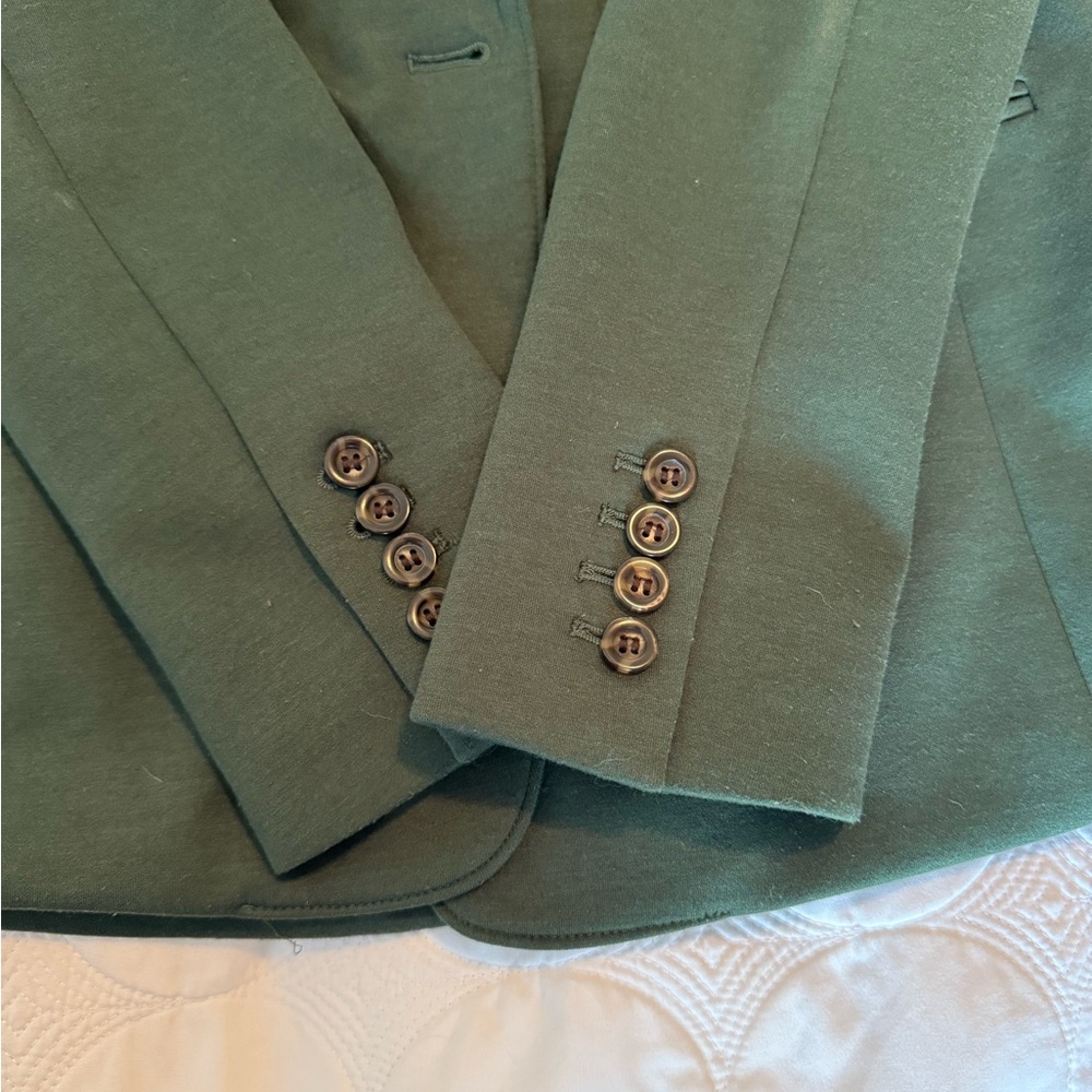 Ann Taylor Green Women's Blazer - Picture 4 of 6